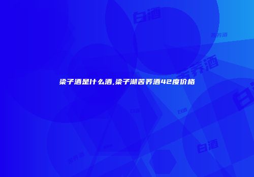 梁子酒是什么酒,梁子湖苦荞酒42度价格