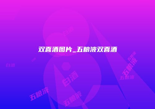 双喜酒图片_五粮液双喜酒