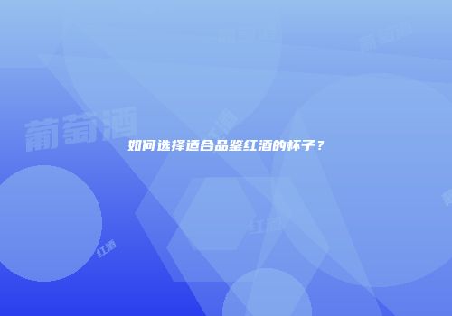如何选择适合品鉴红酒的杯子？