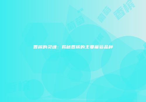 香槟的灵魂：揭秘香槟的主要葡萄品种