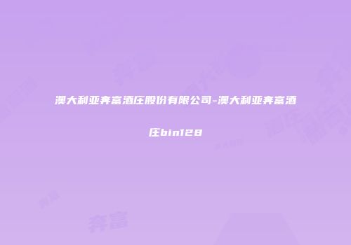 澳大利亚奔富酒庄股份有限公司-澳大利亚奔富酒庄bin128