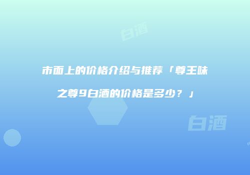 市面上的价格介绍与推荐「尊王味之尊9白酒的价格是多少？」
