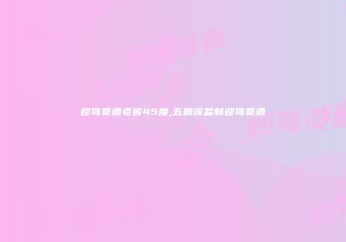 迎驾贡酒老窖45度,五粮液监制迎驾贡酒