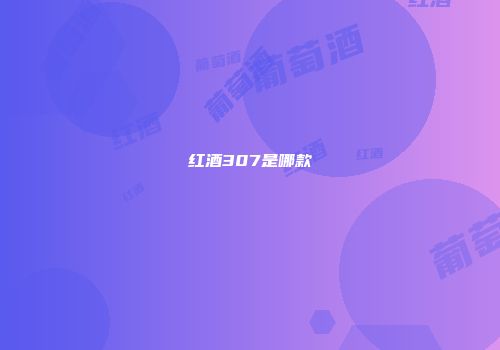 红酒307是哪款