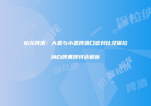 柏龙啤酒：大麦与小麦啤酒口感对比及保拉纳白啤黄啤特色解析