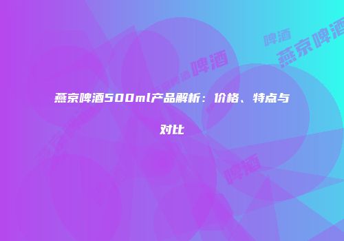 燕京啤酒500ml产品解析：价格、特点与对比