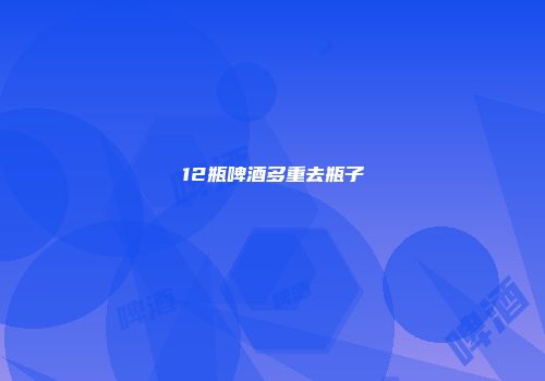 12瓶啤酒多重去瓶子