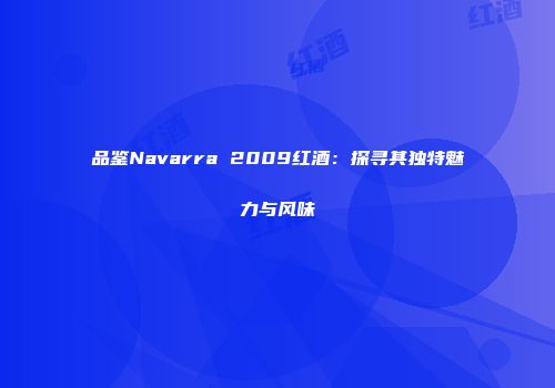 品鉴Navarra 2009红酒：探寻其独特魅力与风味