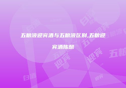五粮液迎宾酒与五粮液区别,五粮迎宾酒陈酿