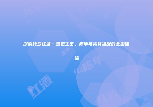 探索托罗红酒：酿造工艺、陈年与美食搭配的全面体验