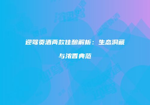 迎驾贡酒两款佳酿解析：生态洞藏与浓香典范