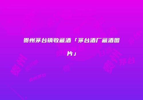 贵州茅台镇收藏酒「茅台酒厂藏酒图片」