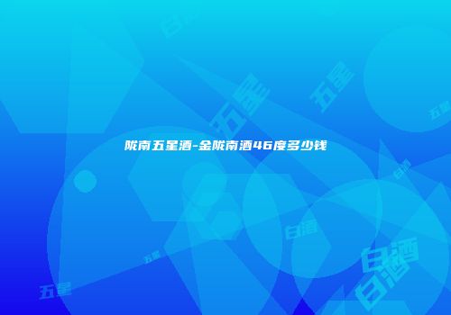 陇南五星酒-金陇南酒46度多少钱