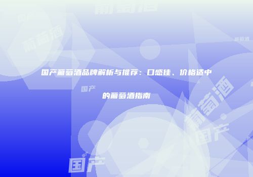 国产葡萄酒品牌解析与推荐：口感佳、价格适中的葡萄酒指南