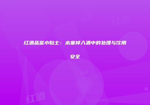 红酒品鉴小贴士：木塞掉入酒中的处理与饮用安全