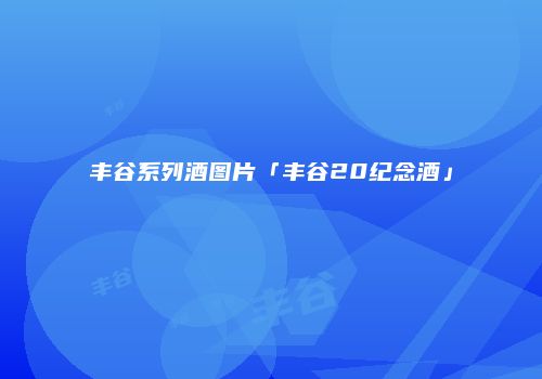 丰谷系列酒图片「丰谷20纪念酒」
