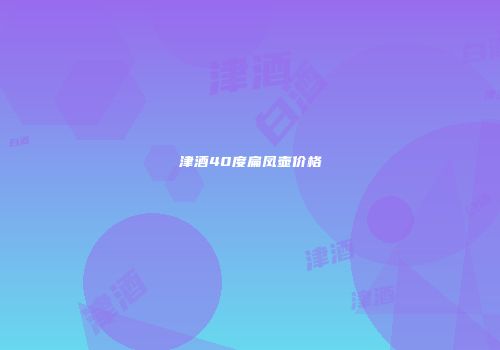 津酒40度扁凤壶价格
