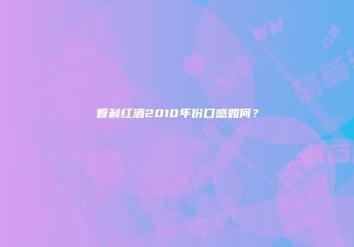 智利红酒2010年份口感如何？