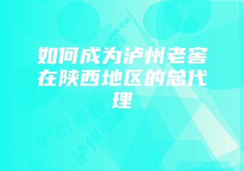 如何成为泸州老窖在陕西地区的总代理