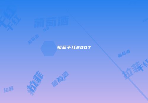 拉菲干红2007