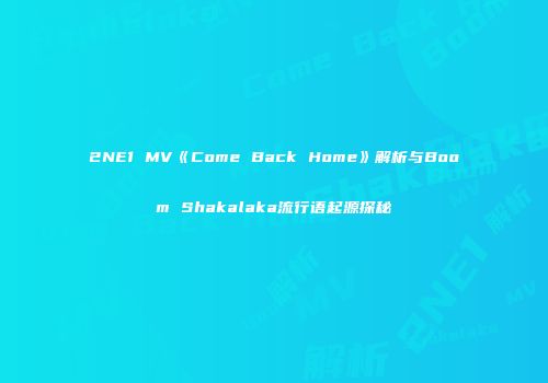 2NE1 MV《Come Back Home》解析与Boom Shakalaka流行语起源探秘