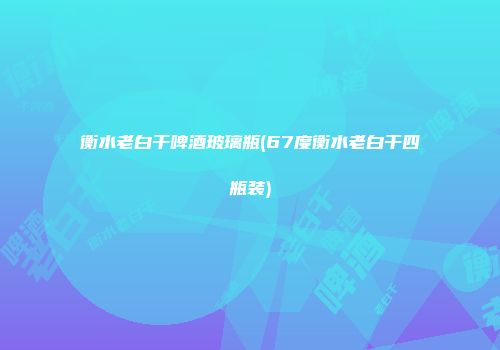 衡水老白干啤酒玻璃瓶(67度衡水老白干四瓶装)