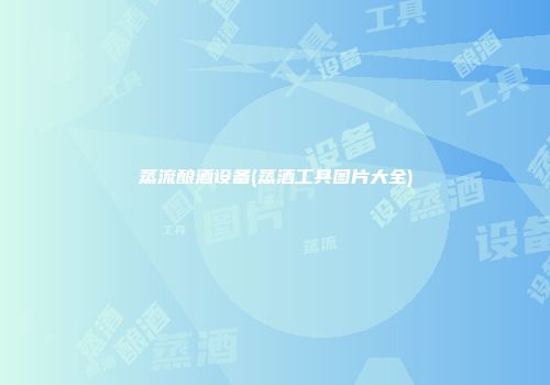 蒸流酿酒设备(蒸酒工具图片大全)