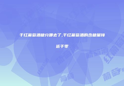 干红葡萄酒糖分哪去了,干红葡萄酒的含糖量接近于零