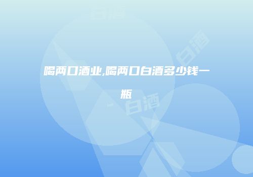 喝两口酒业,喝两口白酒多少钱一瓶
