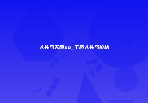 人头马天醇xo_干邑人头马价格