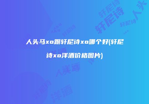 人头马xo跟轩尼诗xo哪个好(轩尼诗xo洋酒价格图片)