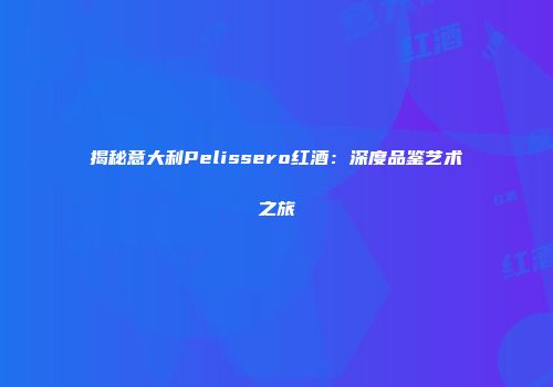 揭秘意大利Pelissero红酒：深度品鉴艺术之旅