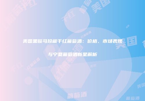 美国黑骏马珍藏干红葡萄酒：价格、市场表现与宁夏葡萄酒新星解析
