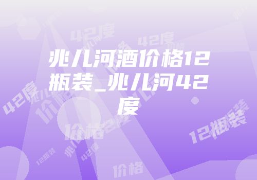 兆儿河酒价格12瓶装_兆儿河42度