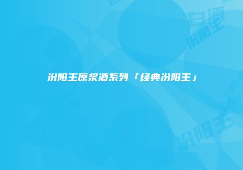 汾阳王原浆酒系列「经典汾阳王」