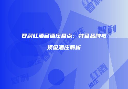 智利红酒名酒庄盘点：特色品牌与顶级酒庄解析