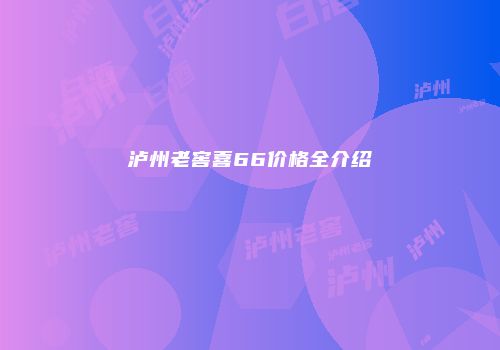 泸州老窖喜66价格全介绍