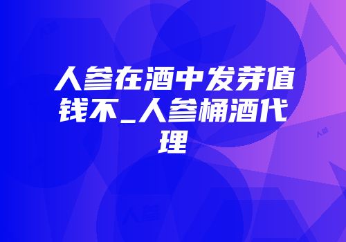 人参在酒中发芽值钱不_人参桶酒代理