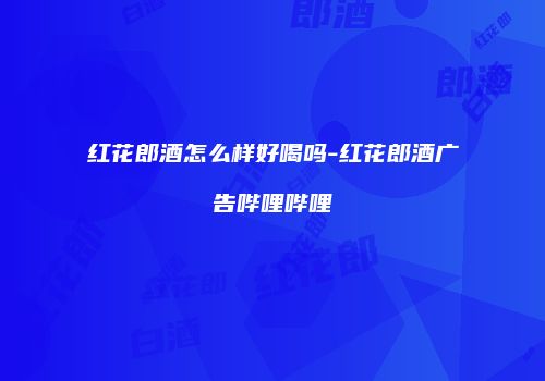 红花郎酒怎么样好喝吗-红花郎酒广告哔哩哔哩
