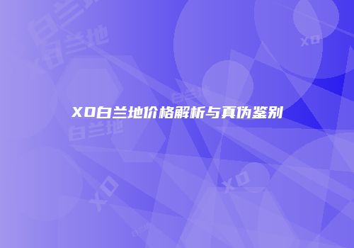 XO白兰地价格解析与真伪鉴别