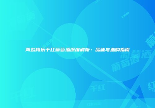 两款梅乐干红葡萄酒深度解析：品味与选购指南