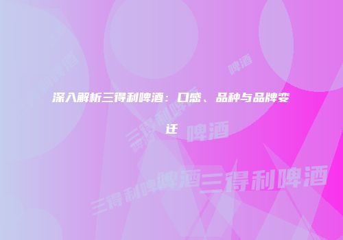 深入解析三得利啤酒：口感、品种与品牌变迁