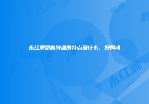 永红源精酿啤酒的特点是什么，好喝吗