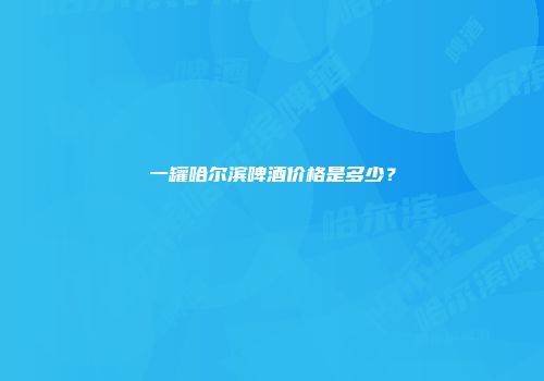一罐哈尔滨啤酒价格是多少？