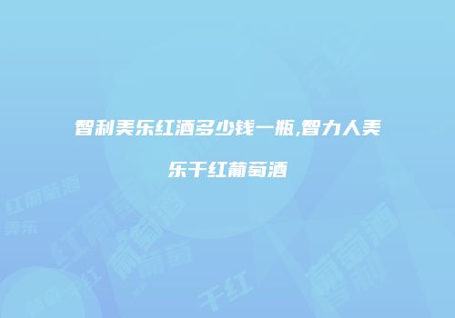 智利美乐红酒多少钱一瓶,智力人美乐干红葡萄酒