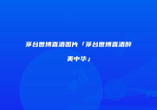 茅台世博喜酒图片「茅台世博喜酒醉美中华」