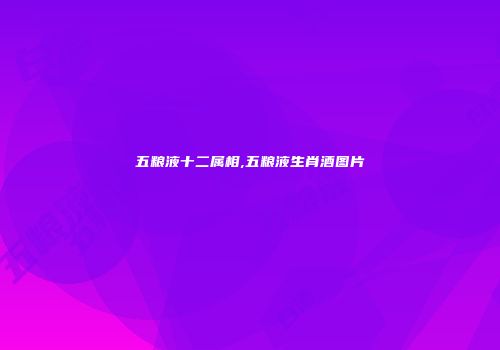 五粮液十二属相,五粮液生肖酒图片
