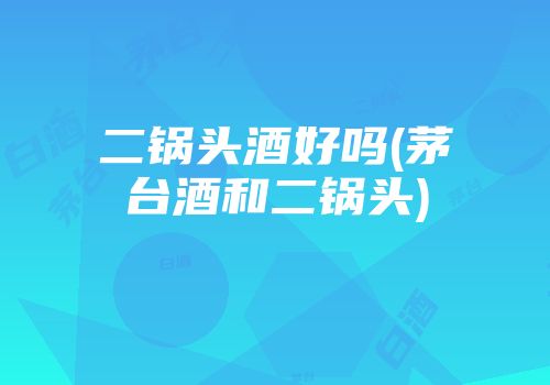 二锅头酒好吗(茅台酒和二锅头)