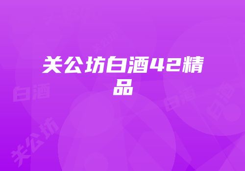 关公坊白酒42精品