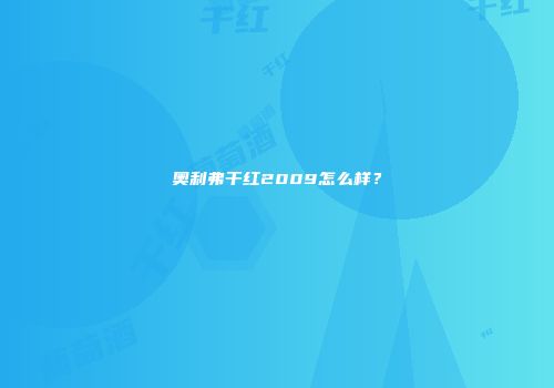 奥利弗干红2009怎么样？